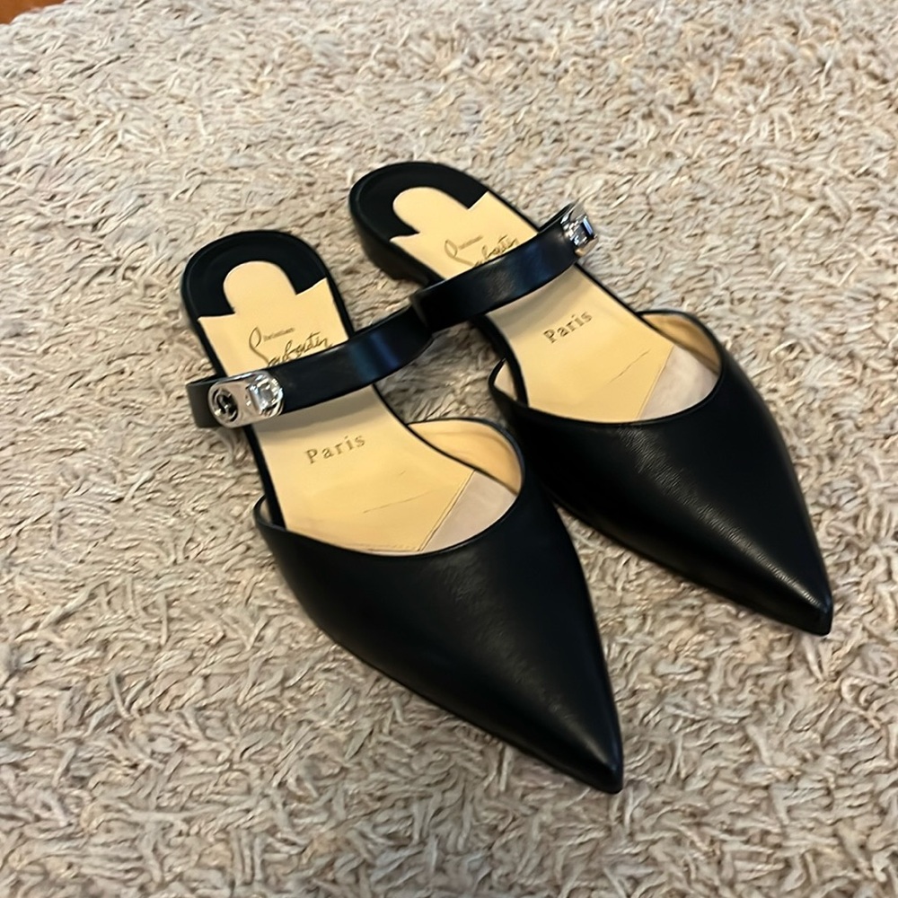 Christian Louboutin Black Mules